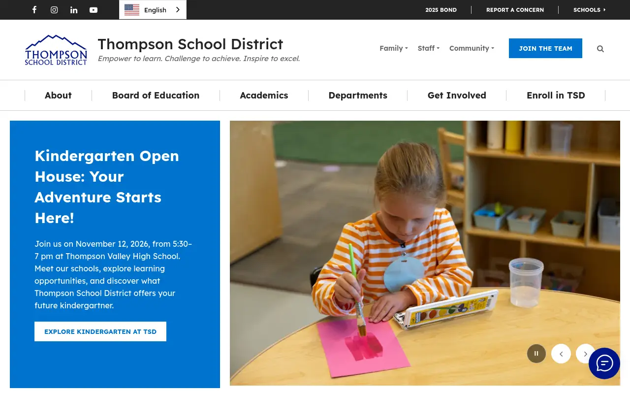 Screenshot of the Thompson R2-J homepage at scan time